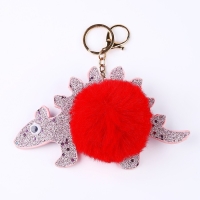 Мягкая игрушка &laquo;Динозавр-пушистик&raquo;, на брелоке, 16 см, цвета МИКС