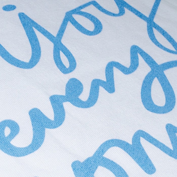 Комплект женский домашний (футболка/шорты), цвет белый/голубой, размер 42