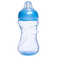 Поильник - непроливайка детский с мягким носиком, 300 мл., цвет голубой Поильник - непроливайка детский с мягким носиком, 300 мл., цвет голубой