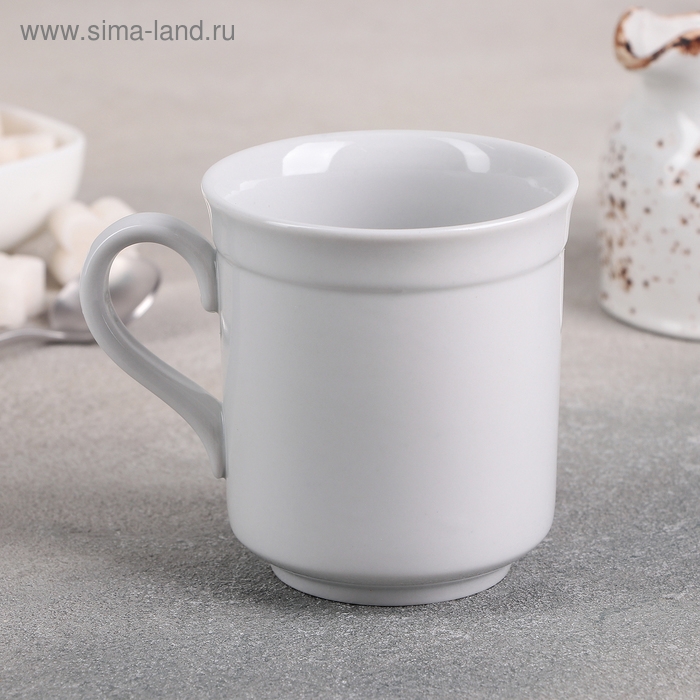 Кружка фарфоровая &laquo;Цилиндрический&raquo;, 250 мл, d=8,2 см