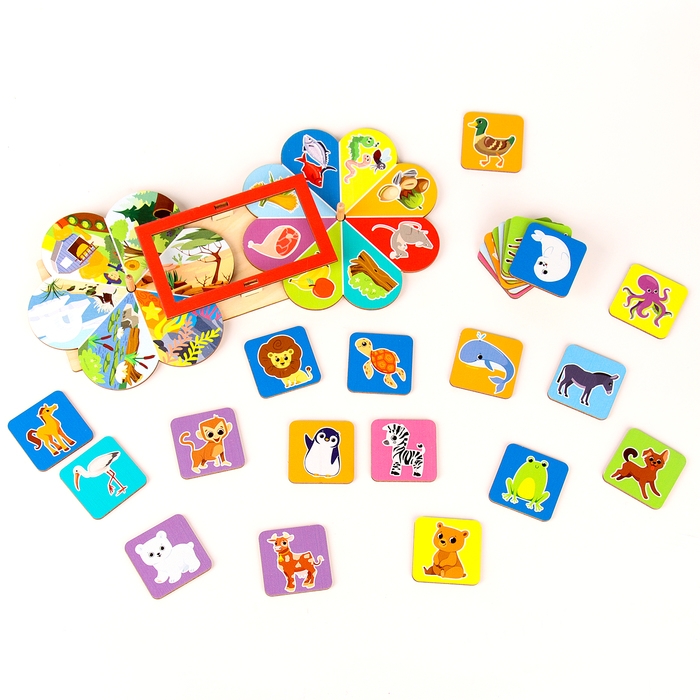 Развивающая игра для детей &laquo;Кто где живёт и кто что ест&raquo; по методике Луллия