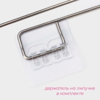 Салфетки в рулоне многоразовые безворсовые в наборе с держателем Доляна, 50 шт, 25&times;25 см, цвет белый