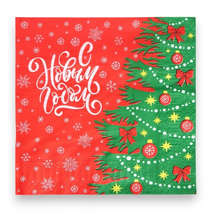 Новый год. Салфетки бумажные Pero Prestige «Ёлочка», 3 слоя, 33х33, 20 шт. Новый год. Салфетки бумажные Pero Prestige «Ёлочка», 3 слоя, 33х33, 20 шт.