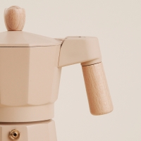 Кофеварка гейзерная SL Home &laquo;Ферамо&raquo;, 150 мл, 11&times;15,5&times;12 см, цвет бежевый