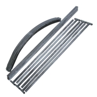 Теплица &laquo;МегаЦинк&raquo;, 6 &times; 2 &times; 2 м, оцинкованный профиль 20 &times; 20 мм, чехол из спанбонда 80 г/м&sup2;