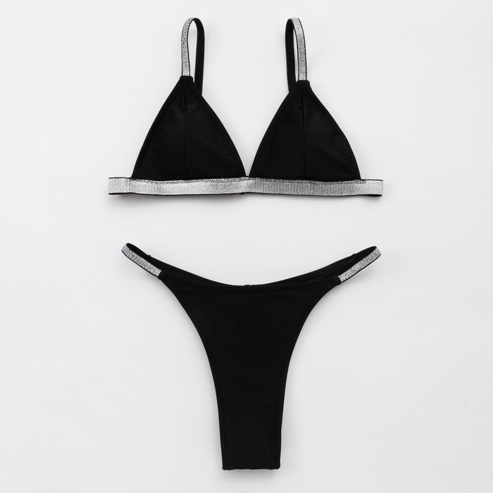 Купальник женский раздельный MINAKU Купальник женский раздельный MINAKU "Silver", размер 48, цвет чёрный