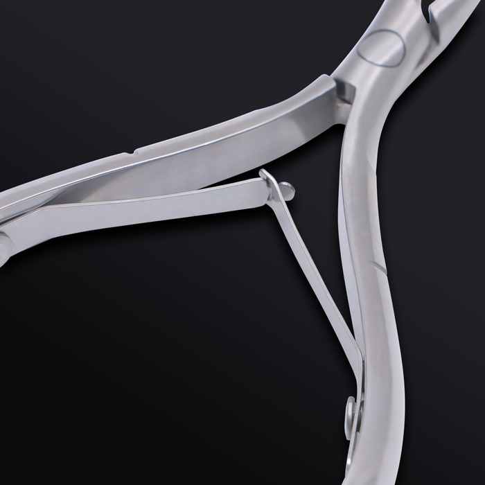 Кусачки маникюрные для кутикулы &laquo;Premium&raquo;, двойная пружина, 10,5 см, длина лезвия - 7 мм, на блистере, цвет серебристый