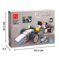 Конструктор &laquo;Гонка&raquo;, 3 варианта сборки, 178 деталей