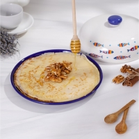 Блинница Доляна &laquo;Емеля&raquo;, d=23 см, цвет белый