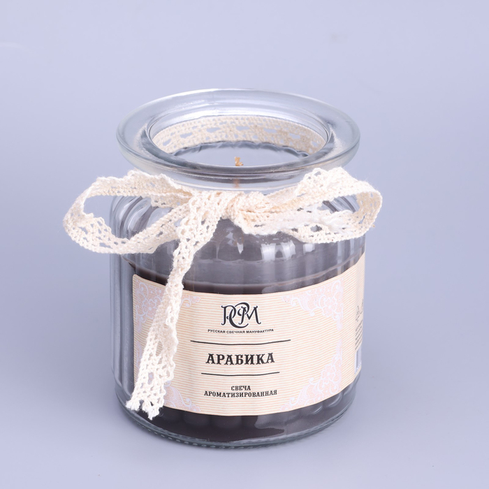 Свеча в банке ароматизированная Свеча в банке ароматизированная "Арабика" 180гр, время горения 45ч