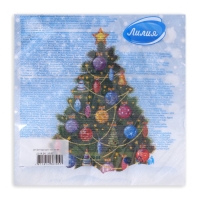 Новогодние салфетки бумажные Лилия &laquo;Новогоднее чудо&raquo;, 2 слоя, 33х33 см, 20 шт