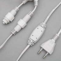 Гирлянда &laquo;Занавес&raquo; 2 х 6 м , IP65, УМС, белая нить, 1440 LED, свечение белое, мерцание белым, 220 В