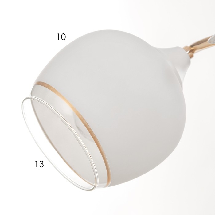 Люстра потолочная Кимберли 2хE27 40Вт Золото, белый Люстра потолочная Кимберли 2хE27 40Вт Золото, белый