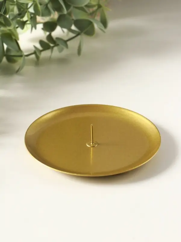 Подсвечник "Чашка" на 1 свечу, 10 см, золото