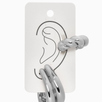 Набор серьги и каффы 3 шт &laquo;Косичка&raquo; капли, цвет золото