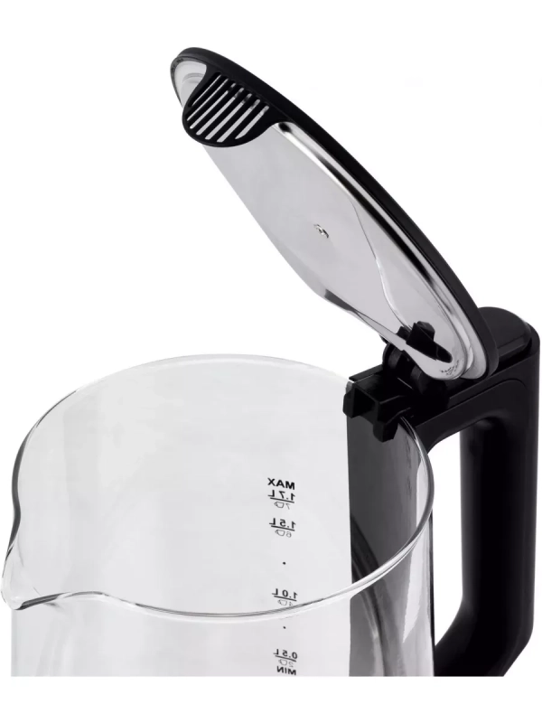 Чайник HYK-G8808 1.7л. 2200Вт черный серебристый