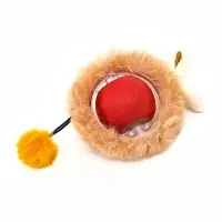 Интерактивная игрушка для кошек "Убегающий мех", красная