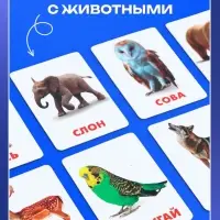 Магнитные карточки по методике Домана &laquo;Животные&raquo;, 32 карты, 3+