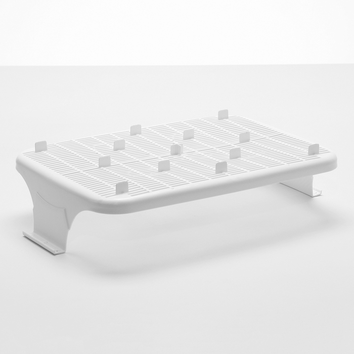 Туалет с бортом и сеткой, 45х34х15 см, белый/бирюзовый Туалет с бортом и сеткой, 45х34х15 см, белый/бирюзовый