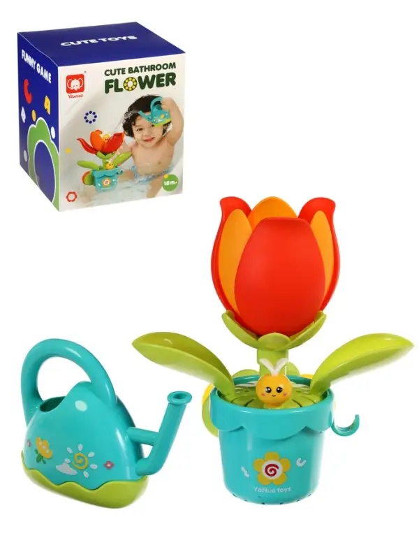 Игрушка для ванны "Цветочек" с лейкой, на присосках