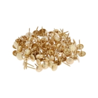Гвозди ТУНДРА, декоративные, обивочные, фактурные, 11&times;16 мм, золото, 100 шт.