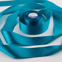 Лента атласная, 50 мм × 33 ± 2 м, цвет ярко-голубой №074 Лента атласная, 50 мм × 33 ± 2 м, цвет ярко-голубой №074