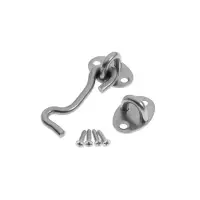 Крючок ветровой LOCKLAND KV001, L=75 мм, нержа, цвет хром, 2 шт