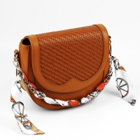 Цепочка с платком для сумки, с карабинами, 9 &times; 14 мм, 40 см, цвет красный/серебряный