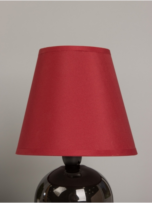 Лампа настольная "Шар черный" цв. бордовый 25 см, Е14  220V 15х15х24,5 см RISALUX