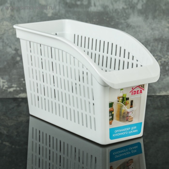 Корзина для хранения, 29&times;13&times;17 см, цвет белый