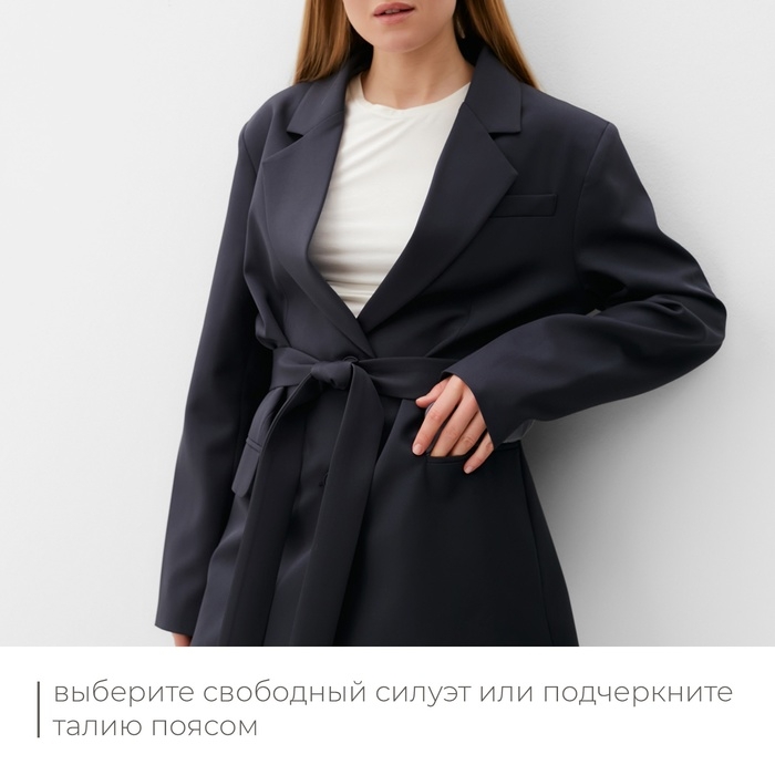 Пиджак женский MINAKU: Classic цвет серый, р-р 50-52