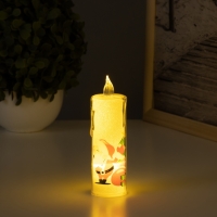 Светильник "Свеча" дед мороз с подарками 3хLR1130 3,7х3,7х12см Светильник "Свеча" дед мороз с подарками 3хLR1130 3,7х3,7х12см