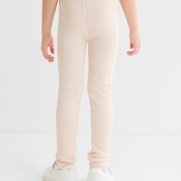 Легинсы для девочки на флисе Collorista, цвет молочный, рост 122 см