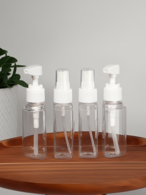 Набор в конт 4 пр: 2 бут с расп-50 мл, 2 бут с доз-50мл пластик роз накл ОТ