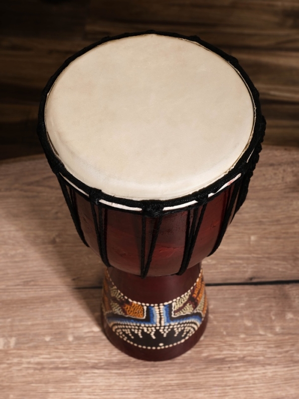 Сувенирный музыкальный инструмент "Барабан Джембе" махагон, 18х18х40 см
