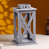 Кашпо деревянное "Фонарь. Прованс" 17х17х31 см Графит Кашпо деревянное "Фонарь. Прованс" 17х17х31 см Графит