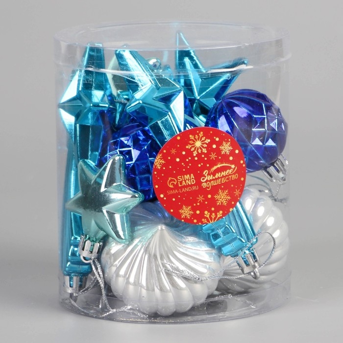Набор ёлочных игрушек 14 шт. &laquo;Зимнее волшебство. Венди&raquo; пластик, МИКС