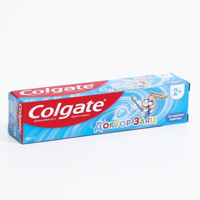 Детская зубная паста Colgate &laquo;Доктор Заяц&raquo;, со вкусом жвачки, 66 мл