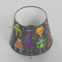 Абажур для светильника BayerLux &laquo;Роботы&raquo;, Е27, 20&times;20&times;15 см