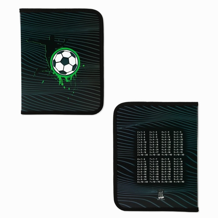 Папка для тетрадей А5 на молнии вокруг пластик ПМ-А5-04 мал &laquo;1 сентября: Футбол&raquo;