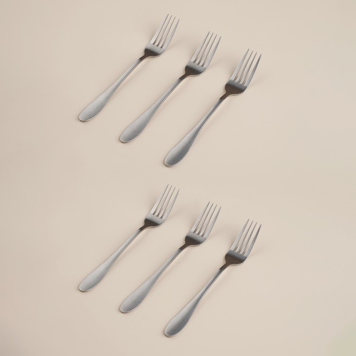 Набор столовых приборов из нержавеющей стали &laquo;Классик&raquo;, 24 предмета, в коробке, цвет серебряный