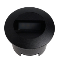 Встраиваемый светильник для лестницы, IP65, 3 Вт, 4000К, 50х50, круг, черный Встраиваемый светильник для лестницы, IP65, 3 Вт, 4000К, 50х50, круг, черный