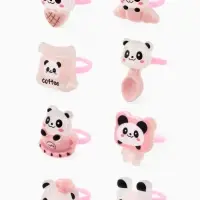 Кольцо &laquo;Выбражулька&raquo; панда, форма МИКС, цветное, безразмерное