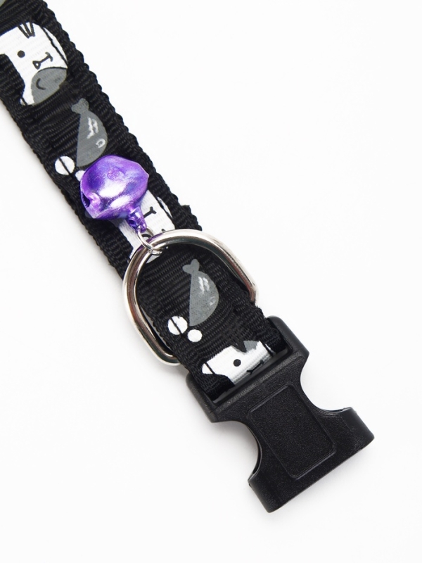 Ошейник "Котята", 40 х 1,5 см, черный