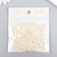 Бусины для творчества пластик "Жемчужные звёзды" набор 20 гр 0,3х0,8х0,8 см Бусины для творчества пластик "Жемчужные звёзды" набор 20 гр 0,3х0,8х0,8 см