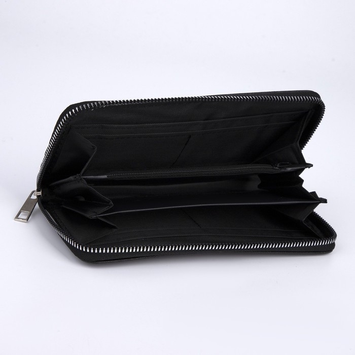 Кошелёк женский, 3 отдела на молнии, цвет чёрный Кошелёк женский, 3 отдела на молнии, цвет чёрный