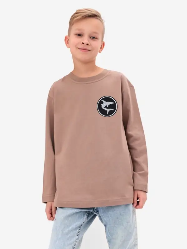 Термоаппликация &laquo;Акула&raquo;, d=7.9 см, фасовка 10 шт., чёрная, белый