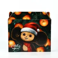 Коробка подарочная "Яркого года!", Чебурашка, 33,7 х 27,7 х 7,9 см