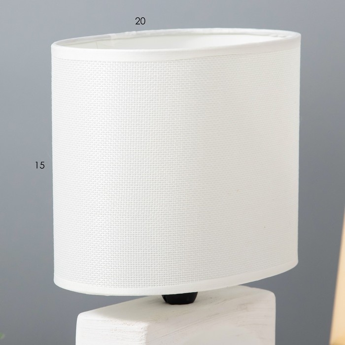 Настольная лампа "Мишель" Е27 40Вт белый 12,5х20х27 см RISALUX