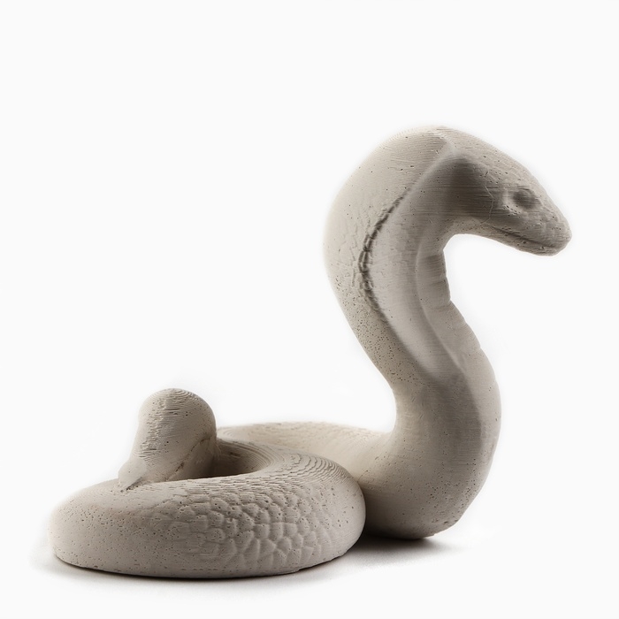 Подставка для телефона новогодний сувенир &laquo;Новый год: Кобра&raquo;, белая&raquo;